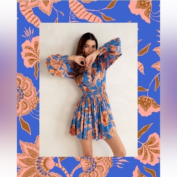 Omika Adele Dress in Sitara Azure - Picture 2 of 16